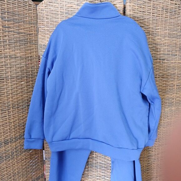 Sweat Suit 3/4 Zip Neck Pockets Fleece Inside 4X (Fits Smaller see Measurements) - Picture 6 of 12